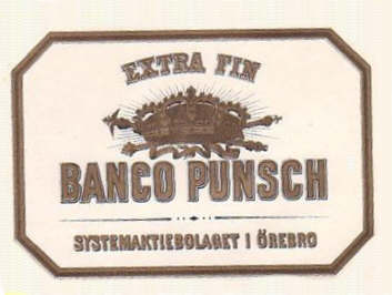 Örebro Bryggeri Systemaktiebolaget Banco Punch