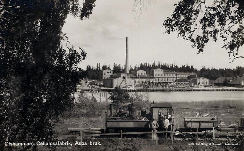 Askersund, Olshammars Cellulosafabrik, Aspa Bruk