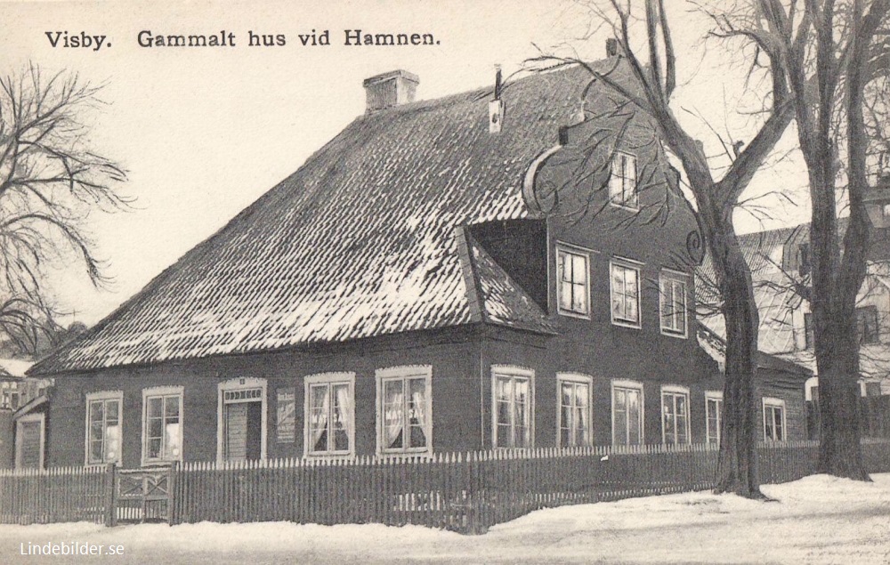 Gotland, Visby Gammalt hus vid Hamnen