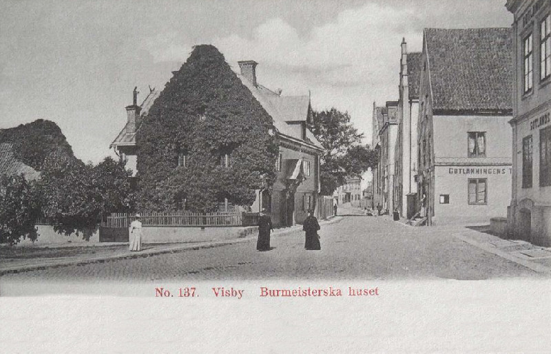 Gotland, Visby Burmeisterska Huset 1902