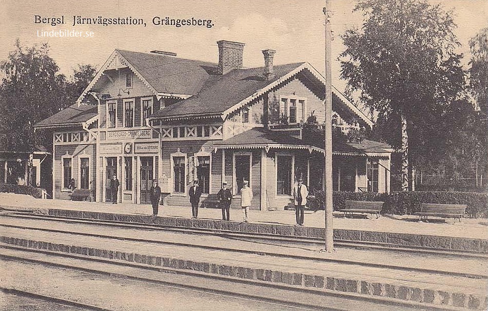 Bergsl. Järnvägsstation. Grängesberg