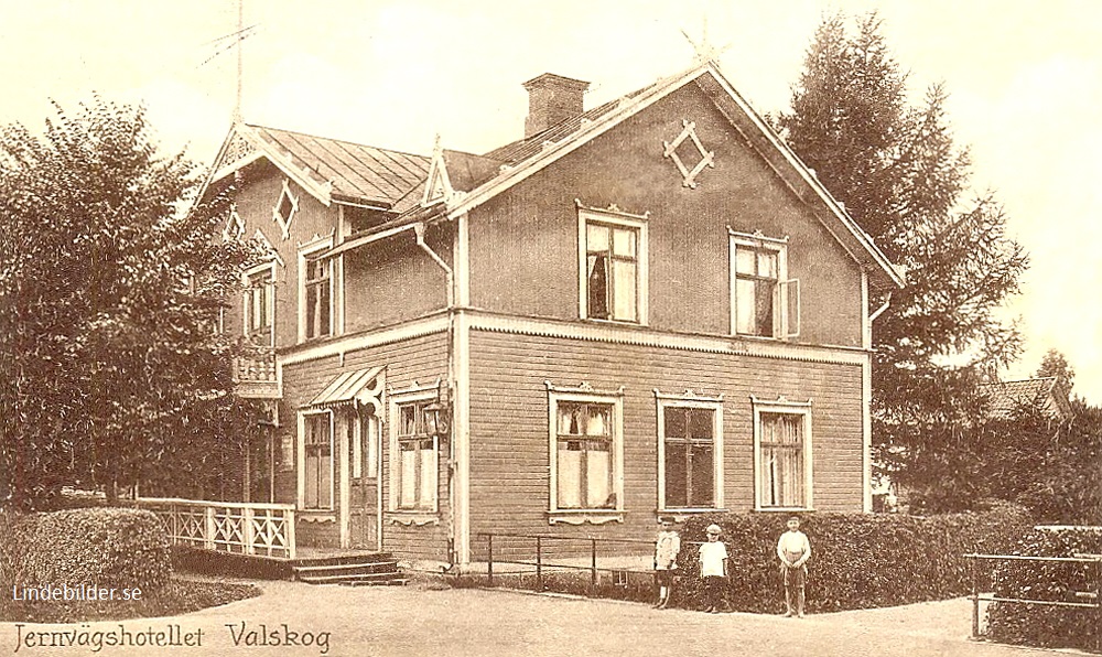 Köping, Jernvägshotellet, Valskog 1923
