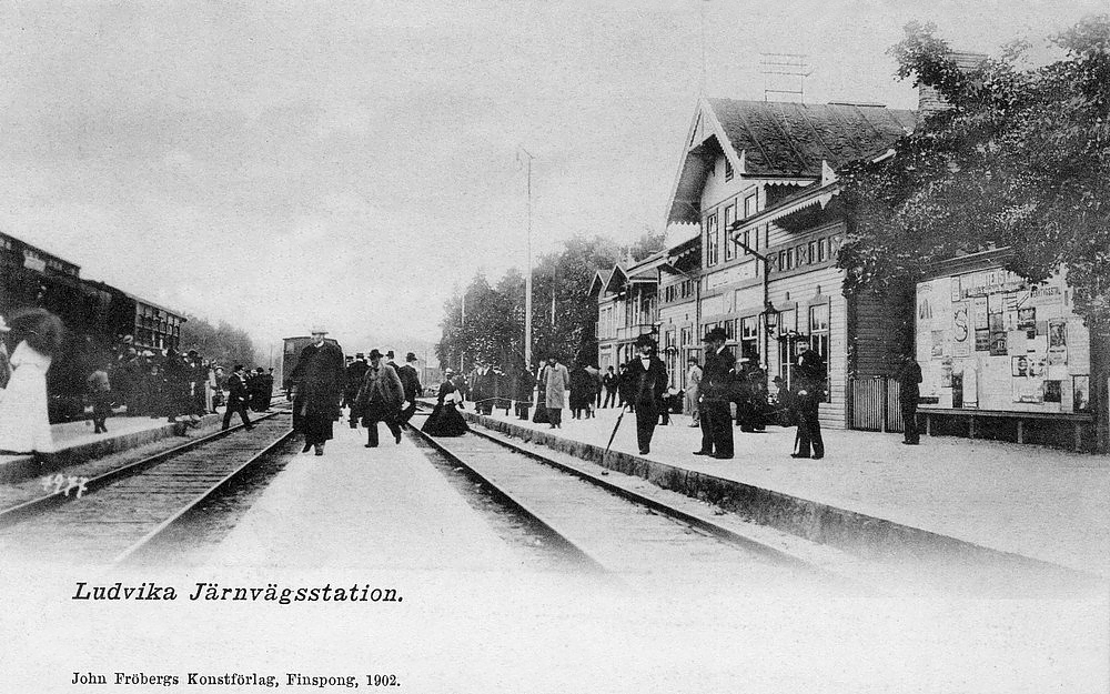 Ludvika Järnvägsstationen 1902