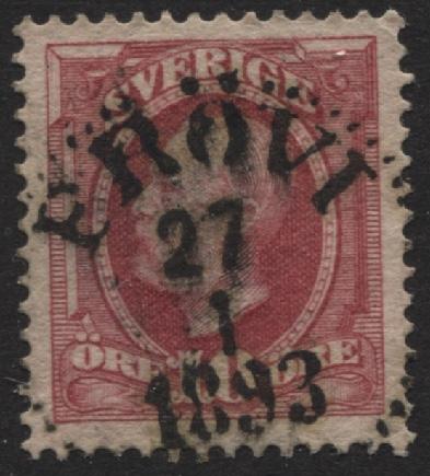 Frövi Frimärke 27/1 1893
