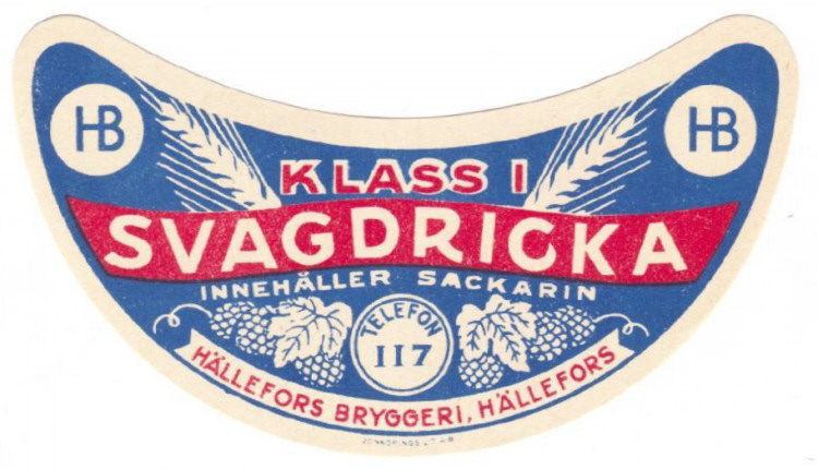 Hällefors Bryggeri Klass1 Svagdricka
