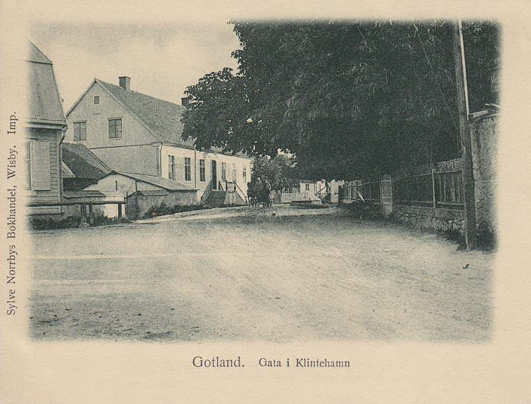 Gotland, Gata i Klintehamn 1902