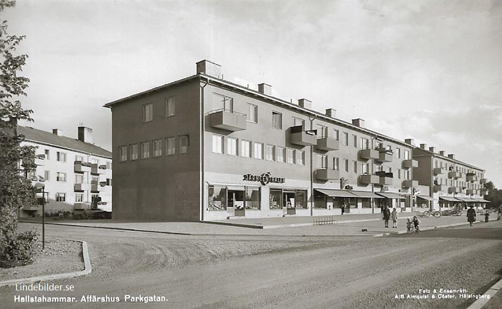 Hallstahammar, Affärshus Parkgatan 1951