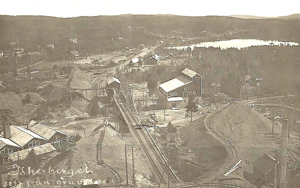 Borlänge, Idkerberget, Sett från gruvan 1922
