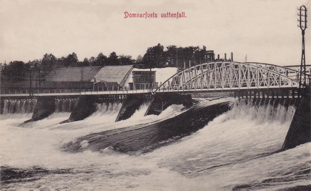 Borlänge, Domnarfvets Vattenfall 1909