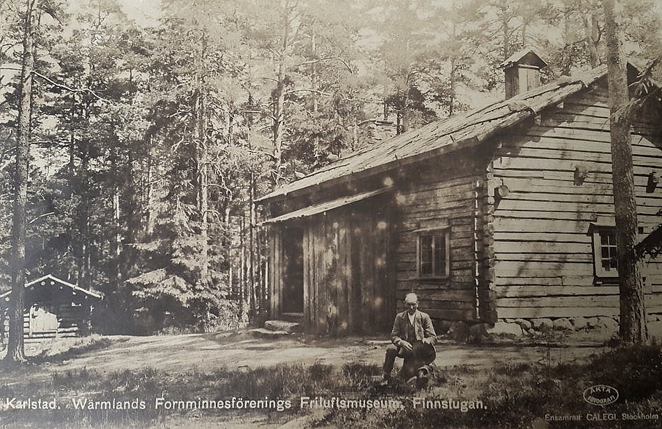Karlstad,  Wärmlands Fornminnesföreings Friluftsmuseum, Finnstugan 1930