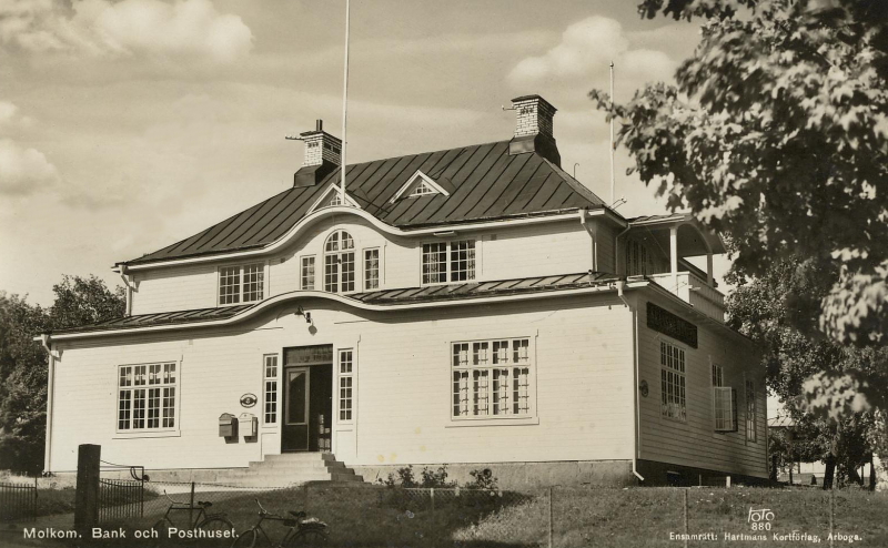 Karlstad, Molkom Bank och Posthuset 1940