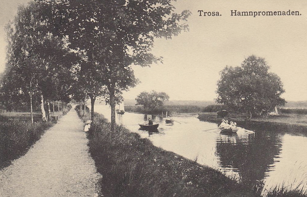 Trosa Hamnpromenaden 1911