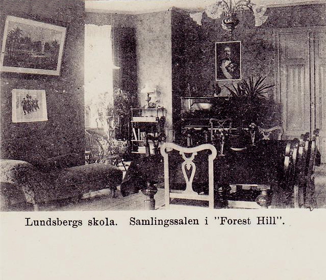 Storfors, Lundsbergs Skola, Samlingssalen i Forest Hill