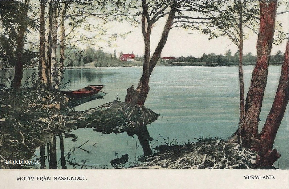 Kristinehamn, Motiv från Nässundet, Vermland 1908