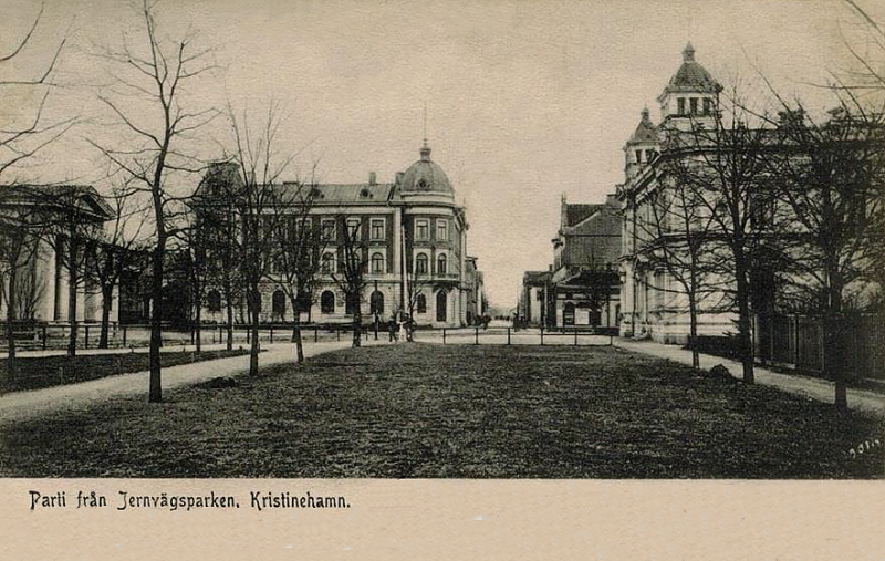 Kristinehamn, Parti från Jernvägsparken 1905