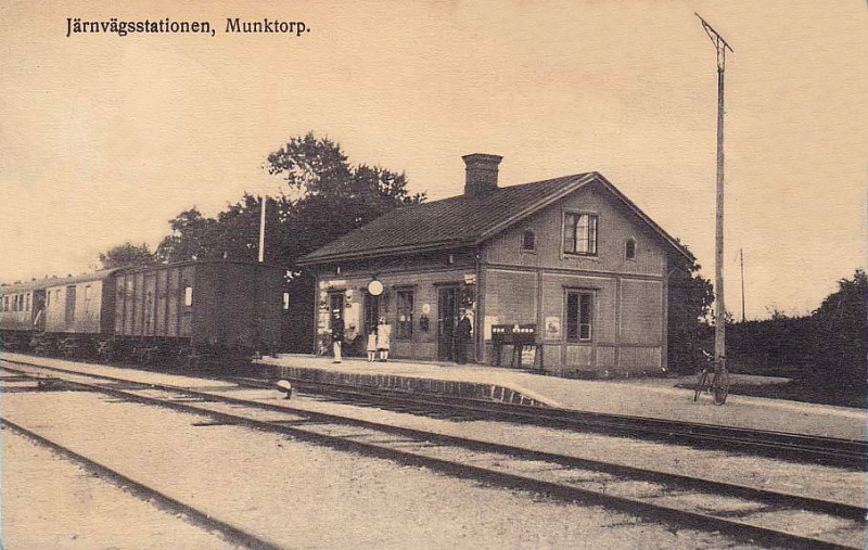 Köping, Munktorp Järnvägsstationen 1915