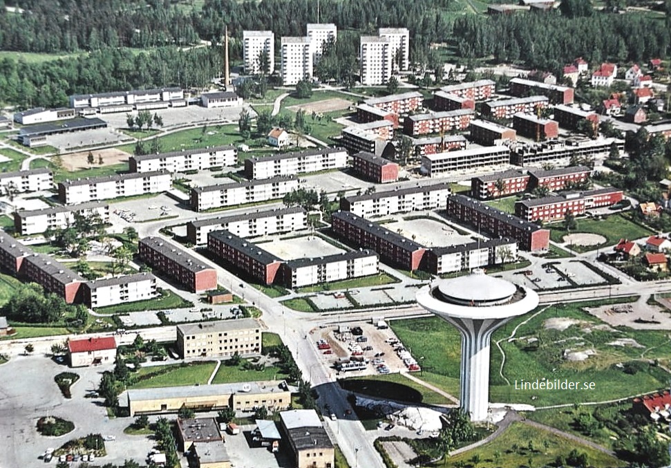 Örebro, Flygfoto över Svampen 1969