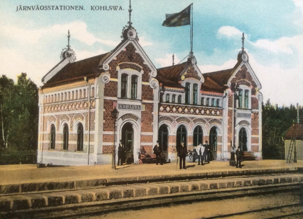 Köping, Järnvägsstationen Kohlswa 1907