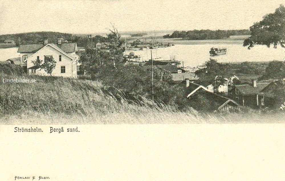 Hallstahammar, Strömsholm, Borgå Sund 1906