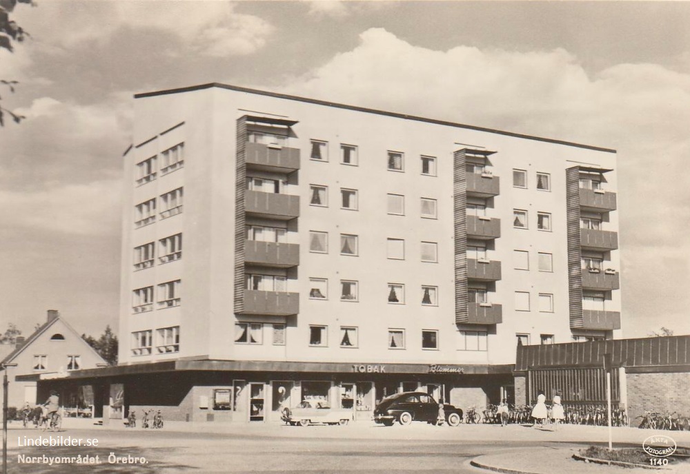Norrbyområdet. Örebro 1954