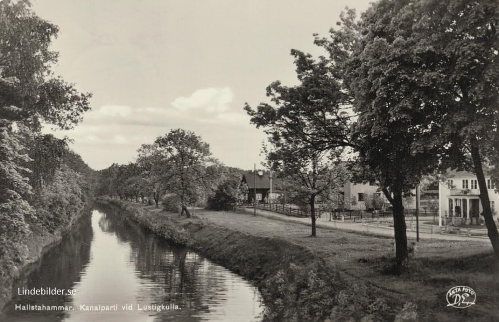 Hallstahammar, Kanalparti vid Lustigkulla 1938