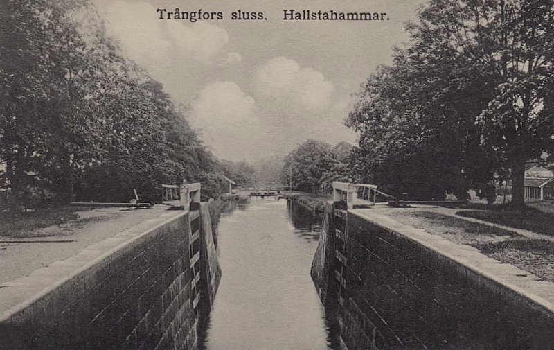Hallstahammar, Trångsfors Sluss, Strömshomls Kanal, 1916