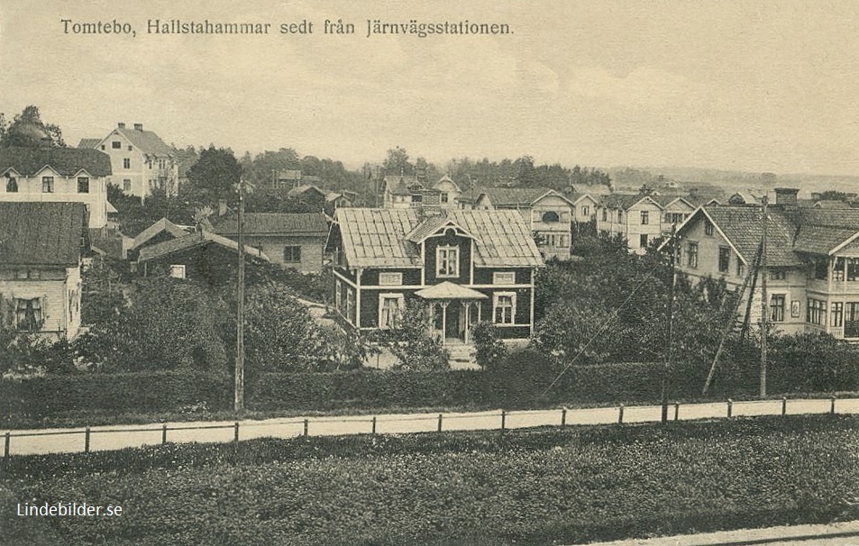 Tomtebo, Sedt från Järnvägsstationen 1918