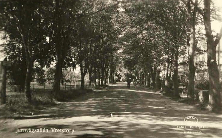 Hallsberg, Järnvägsallen, Vretstorp 1934