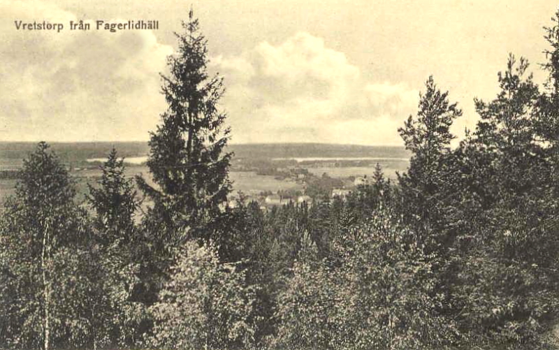 Hallsberg, Vretstorp från Fagerlidhäll 1919