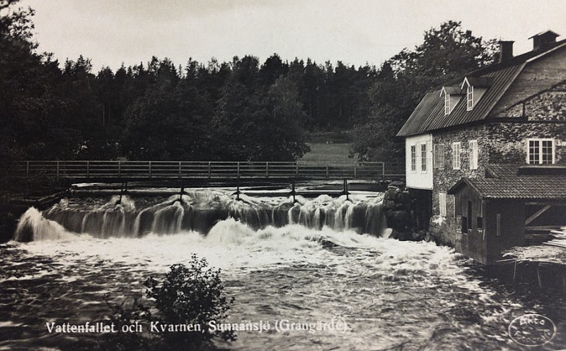Ludvika, Vattnenfallet och Kvarnen, Sunnansjö, Grangärde 1932