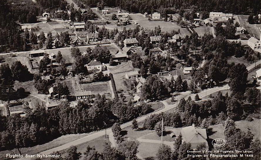 Ludvika, Flygfoto över Nyhammar 1951