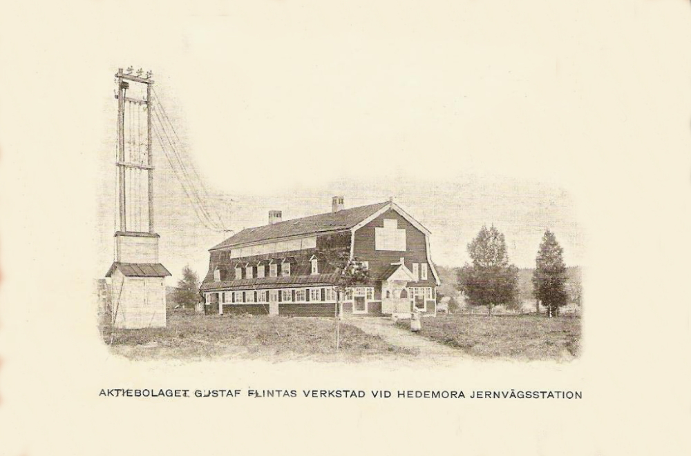 Aktiebolaget Gustaf Flintas Verkstad vid Hedemora Jernvägsstation 1904