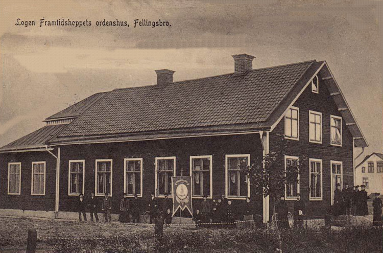 Fellingsbro Logen Framtidshoppet Ordenshus 1910