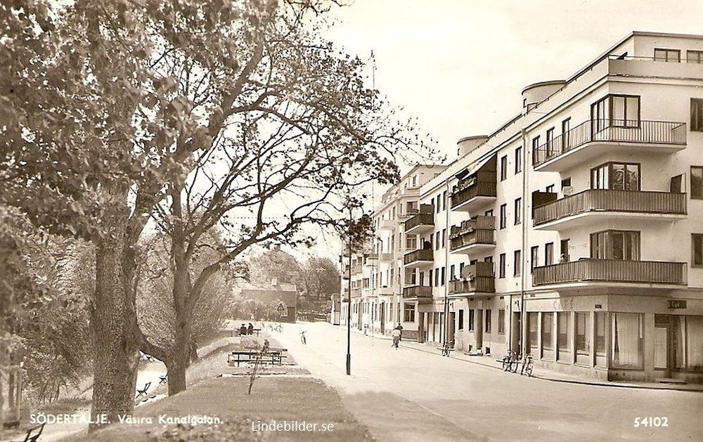 Södertälje, Västra Kanalgatan 1941