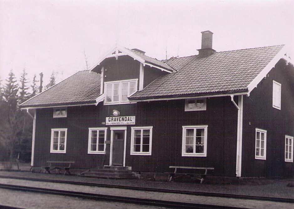 Ludvika, Järnvägsstationen Gravendal