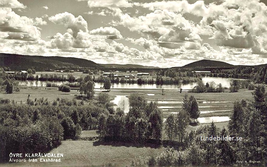 Hagfors, Övre Klarälven, Älvparti från Ekshärad
