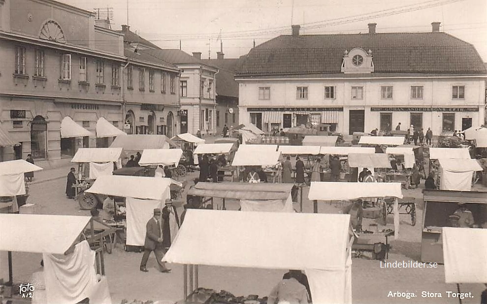 Arboga, Stora Torget 1938