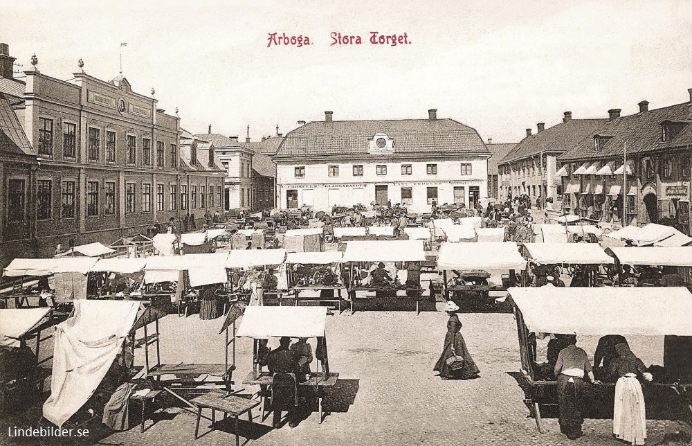 Stora Torget. Arboga 1903