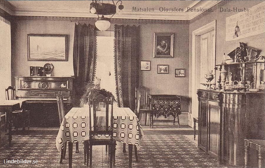 Hedemora, Matsalen Olovsfors Pensionat, Dala-Husby 1915