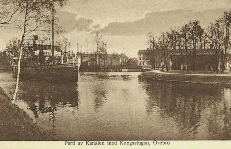 Örebro, Parti av Kanalen med Kungsstugan