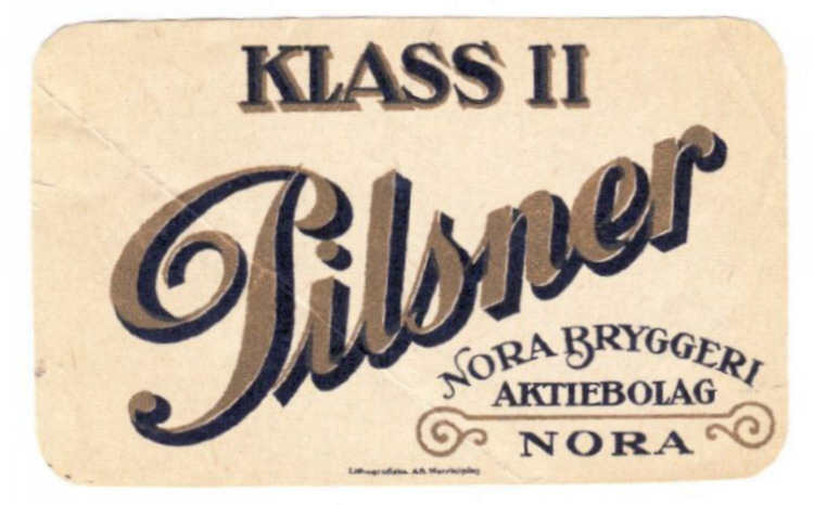 Nora Bryggeri Klass 2 Pilsner