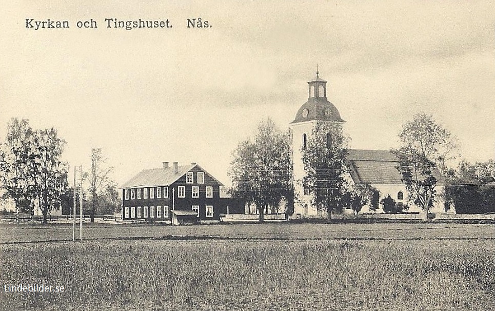 Vansbro, Kyrkan och Tingshuset, Nås 1912
