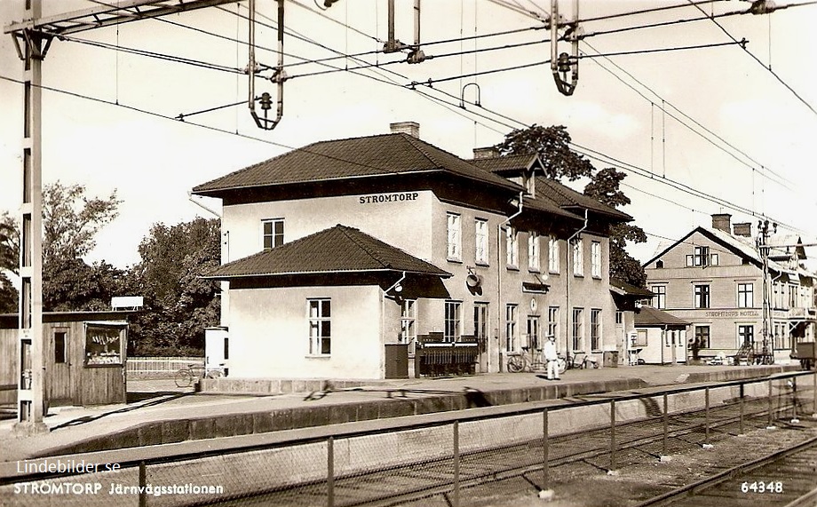 Strömtorp Järnvägsstationen 1953