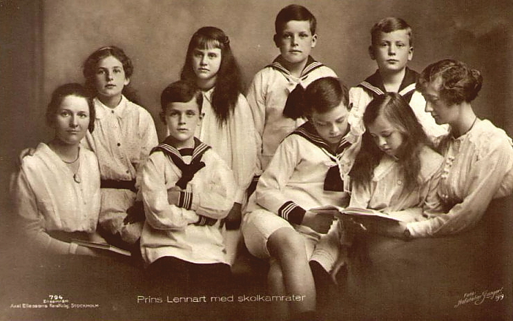Prins Lennart med skolkamrater 1919