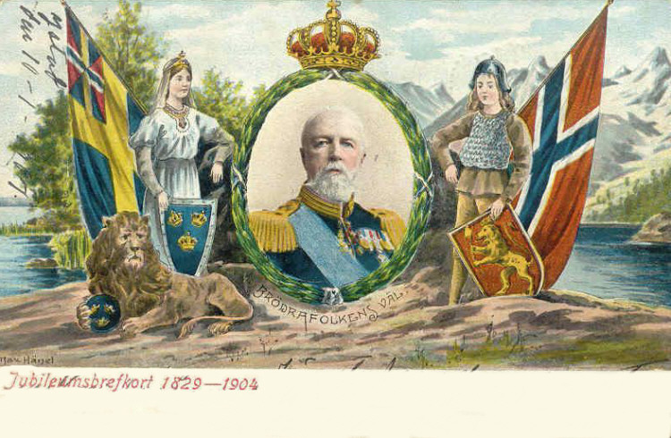 Kung Oscar 11  Brödrafolkets folkets väl 1904