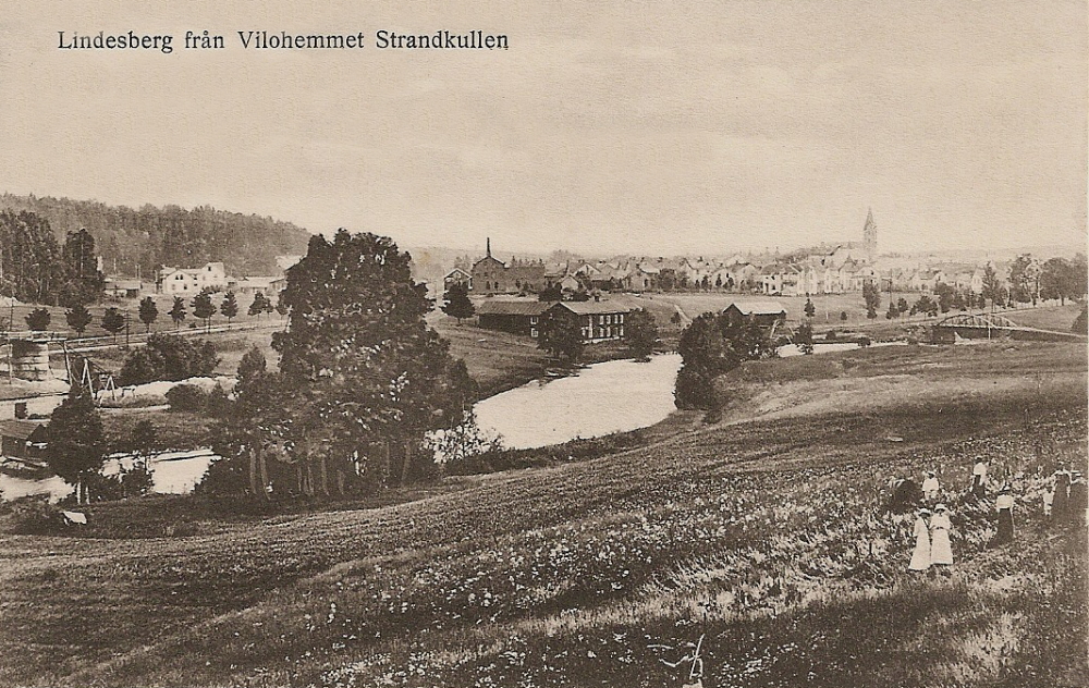 Lindesberg från Vilohemmet Strandkullen 1920