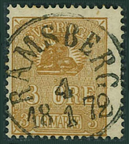 Ramsbergs frimärke 4/1 1872