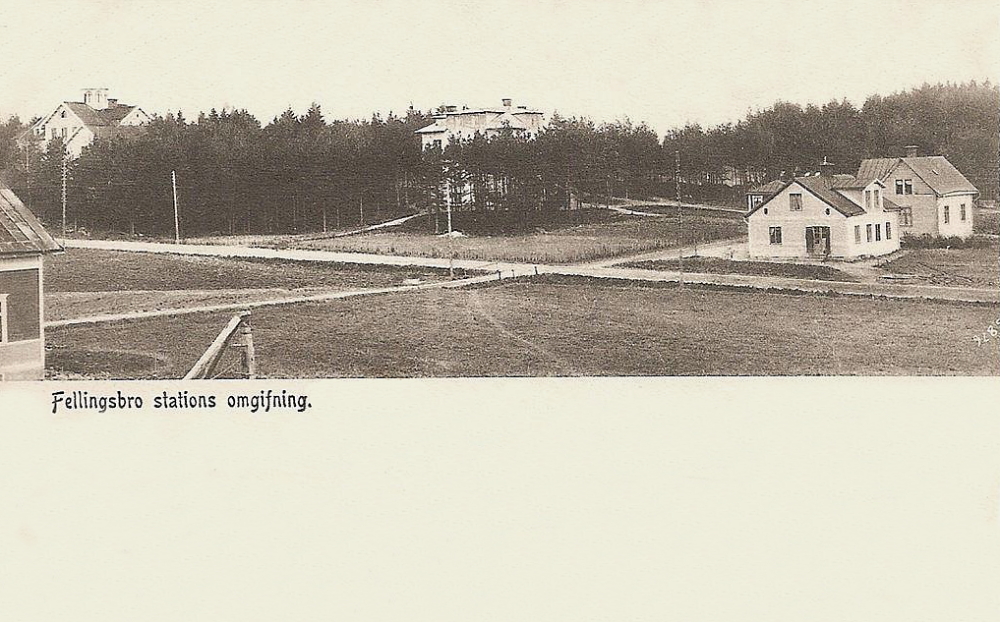 Fellingsbro stations Omgifning 1909