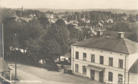 Fellingsbro Järnvägsgatan 1925