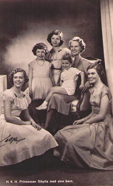 Birgitta, Christina, Desiree, Sibylla, Carl XVI Gustaf, Margaretha
